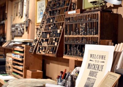 Mackenzie House - Letterpress Printshop