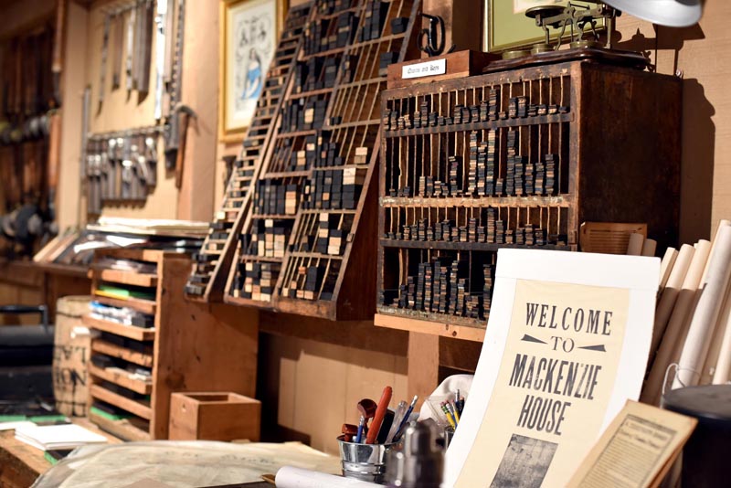 Mackenzie House - Letterpress Printshop