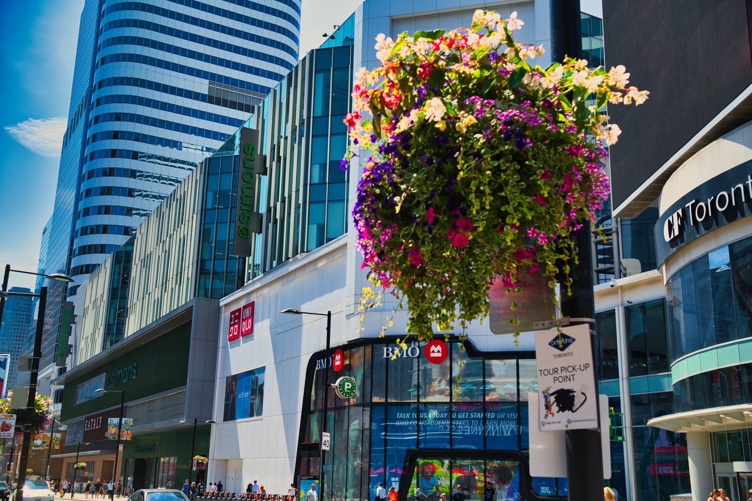 Yonge St Looking South at Dundas Square
